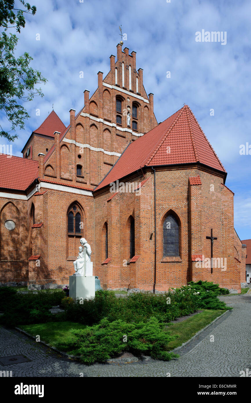 Chiesa gotica Pietro+Paolo in Puck, Polonia, Europa Foto Stock