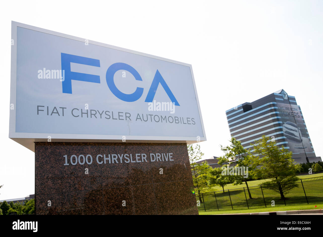 Il quartier generale di Chrysler Group LLC di Auburn Hills, Michigan. Foto Stock