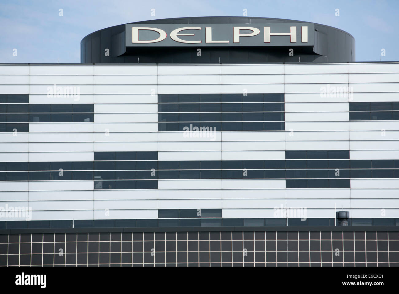 Una risorsa occupata dai pezzi di ricambio auto maker Delphi Automotive in Troy, Michigan. Foto Stock