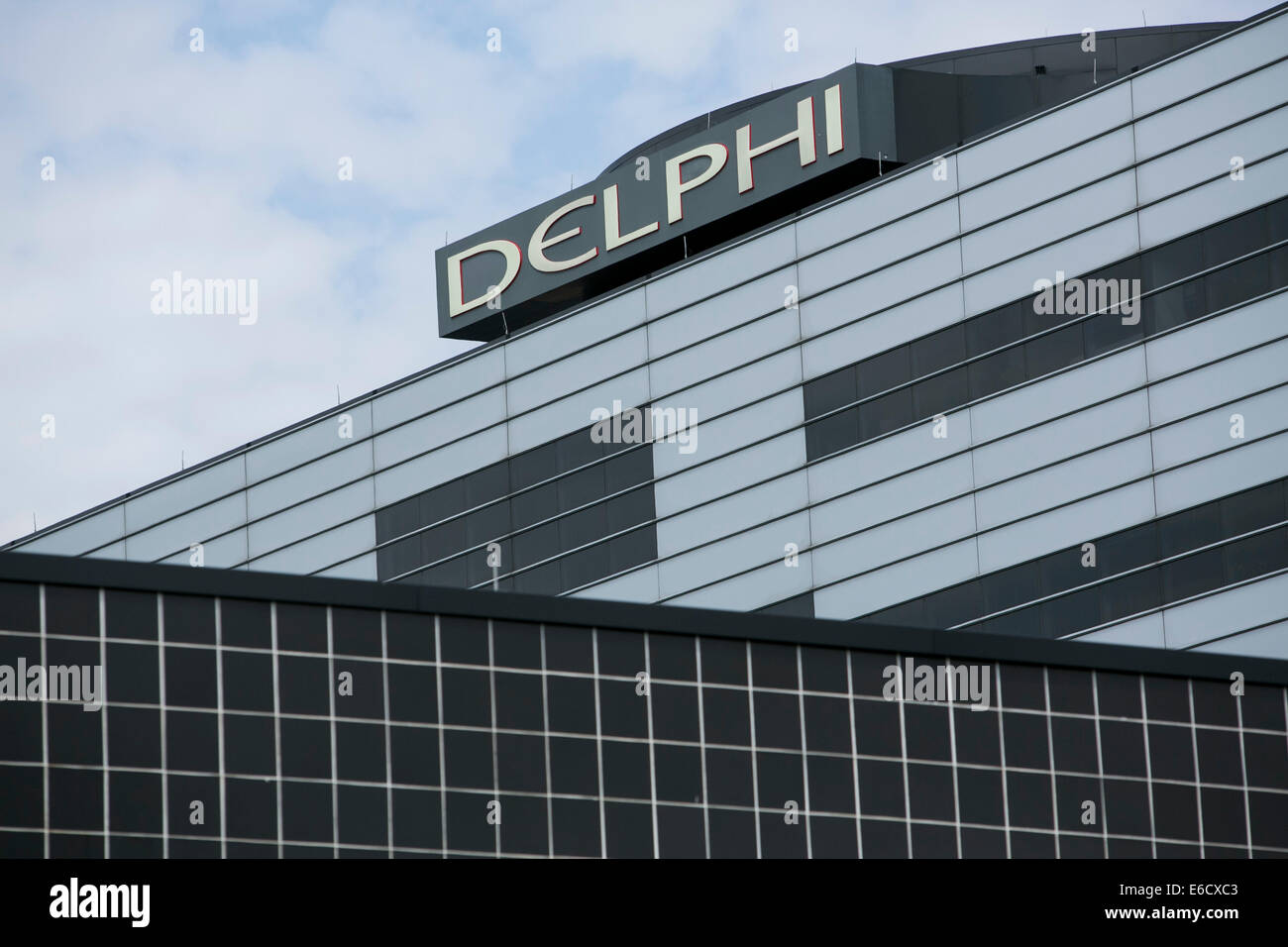 Una risorsa occupata dai pezzi di ricambio auto maker Delphi Automotive in Troy, Michigan. Foto Stock