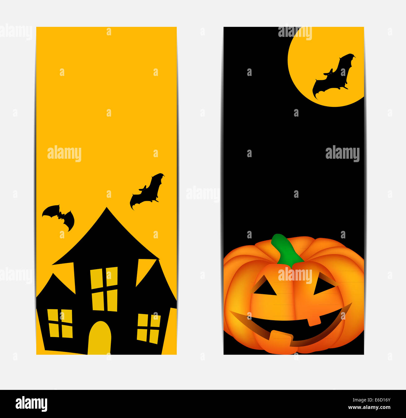 Sfondo di Halloween con zucca illustrazione vettoriale Foto Stock