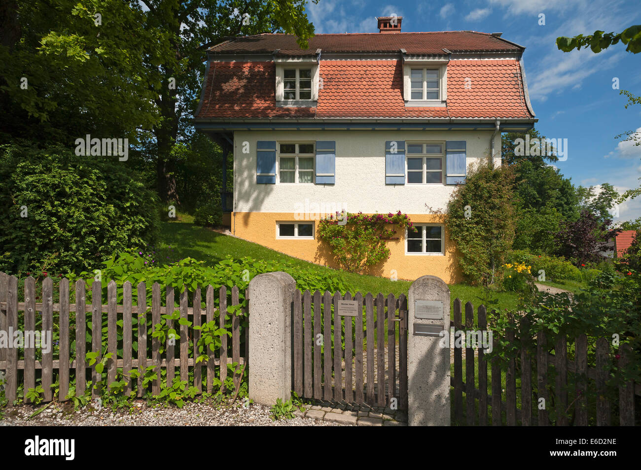 Casa del pittore Gabriele Münter, 1877 - 1962, Murnau, Alta Baviera, Baviera, Germania Foto Stock