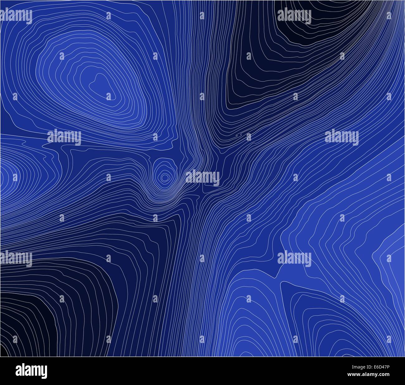 Vettoriale modificabile illustrazione astratta di bianco le linee di contorno su blu Illustrazione Vettoriale