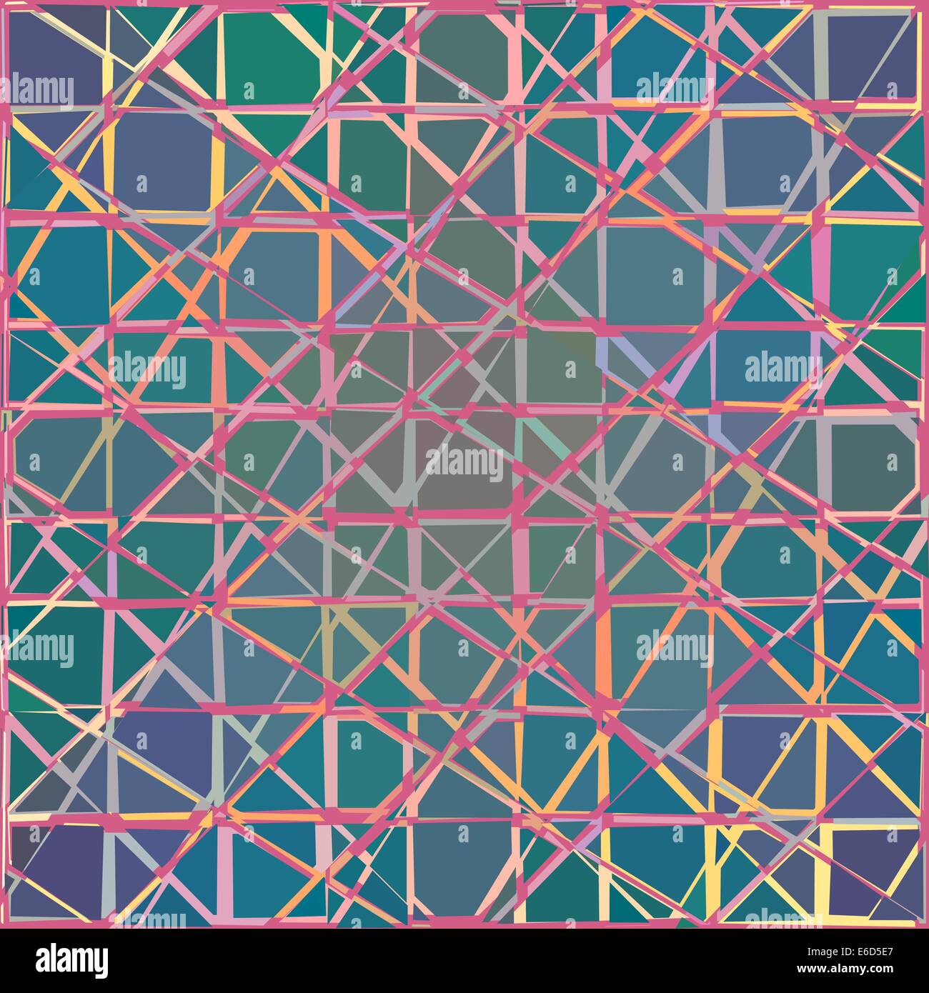 Vettore modificabile colorato modello astratto di piastrelle rotte Illustrazione Vettoriale