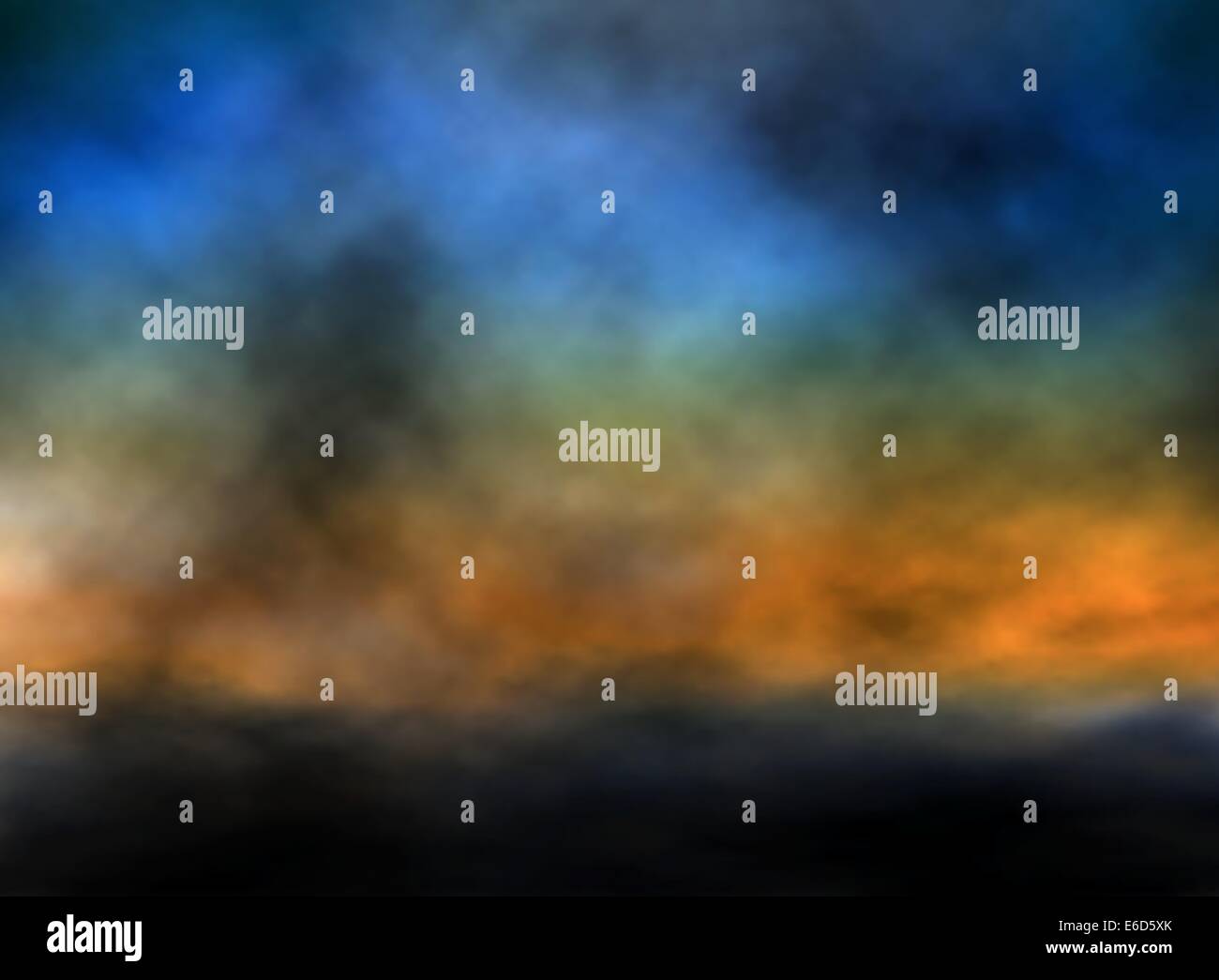Modificabile illustrazione vettoriale di un oscuro Cielo di tramonto realizzato utilizzando un gradiente mesh Illustrazione Vettoriale