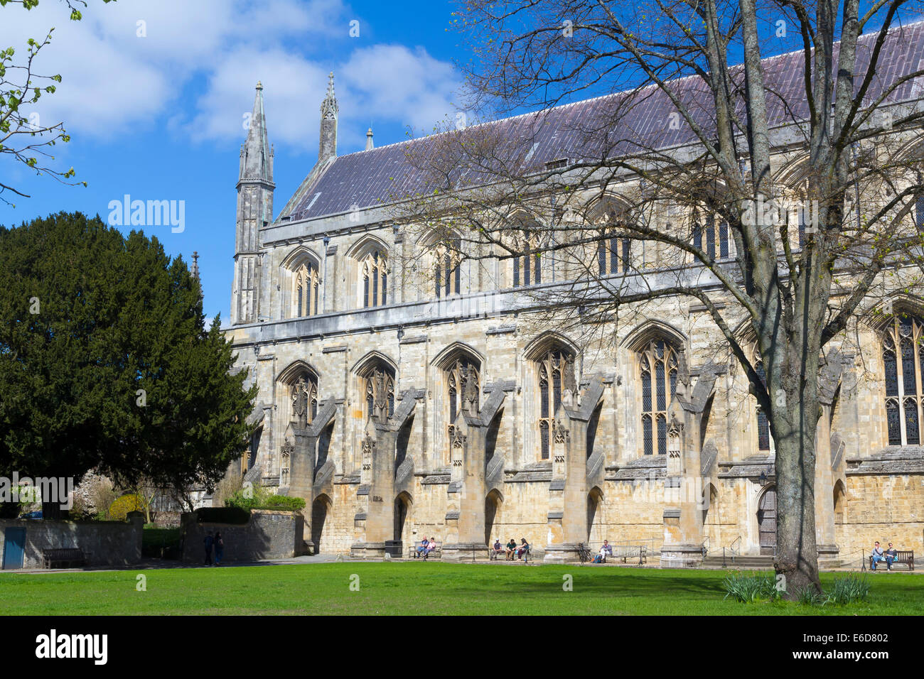 La Cattedrale di Winchester Inghilterra UK Europa Foto Stock