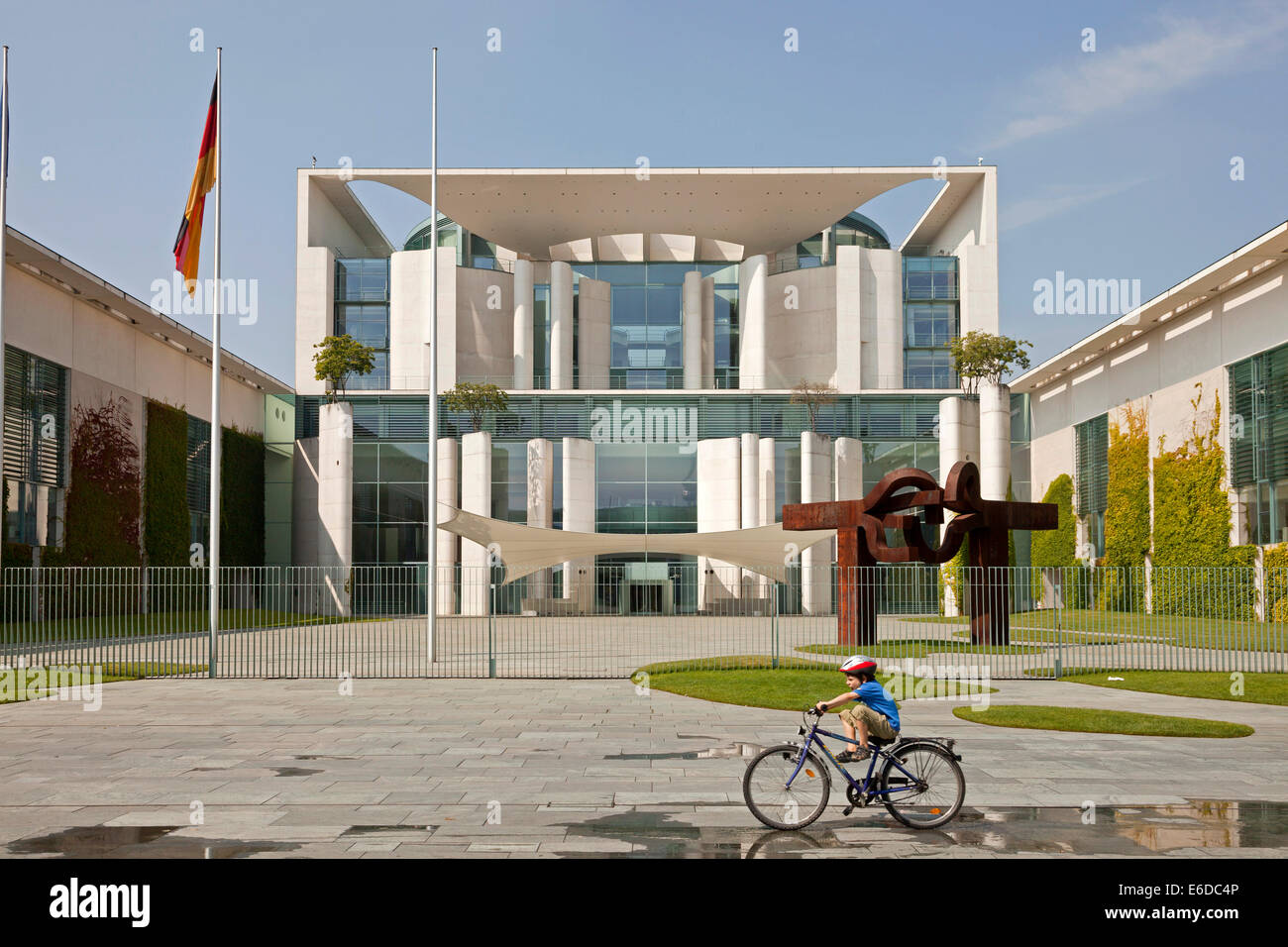 Cancelleria tedesca Bundeskanzleramt a Berlino, Germania, Europa Foto Stock