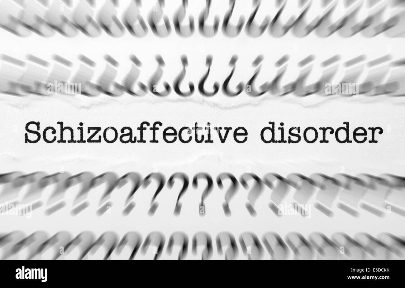 Disturbo schizoaffettivo del testo Foto Stock