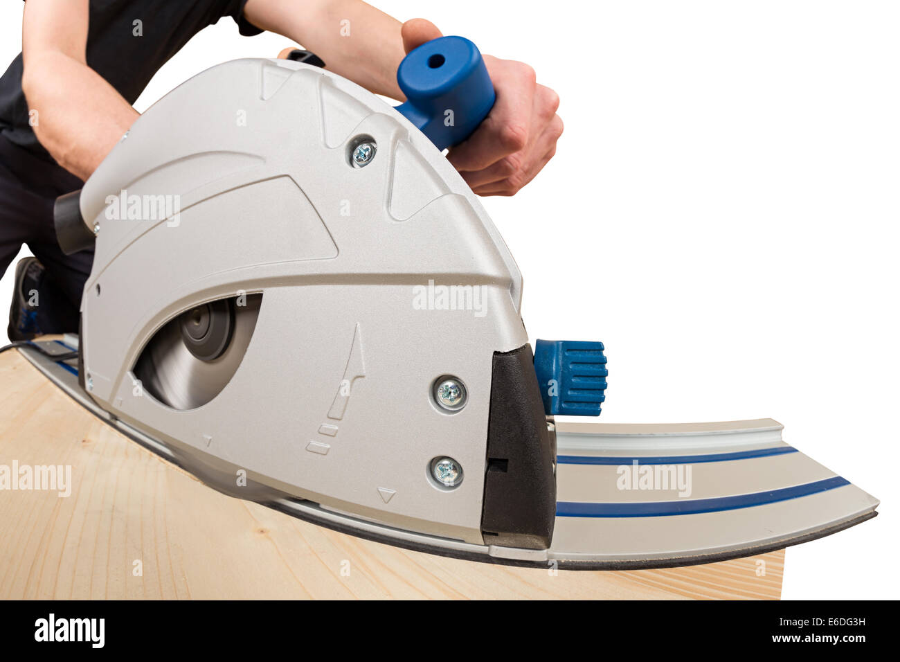 Mano buzz ha visto al lavoro Foto Stock