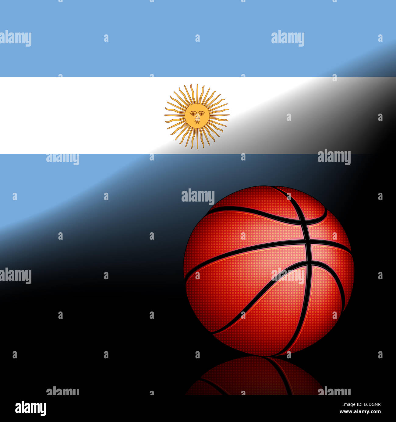 Argentina di pallacanestro, vettore Foto Stock