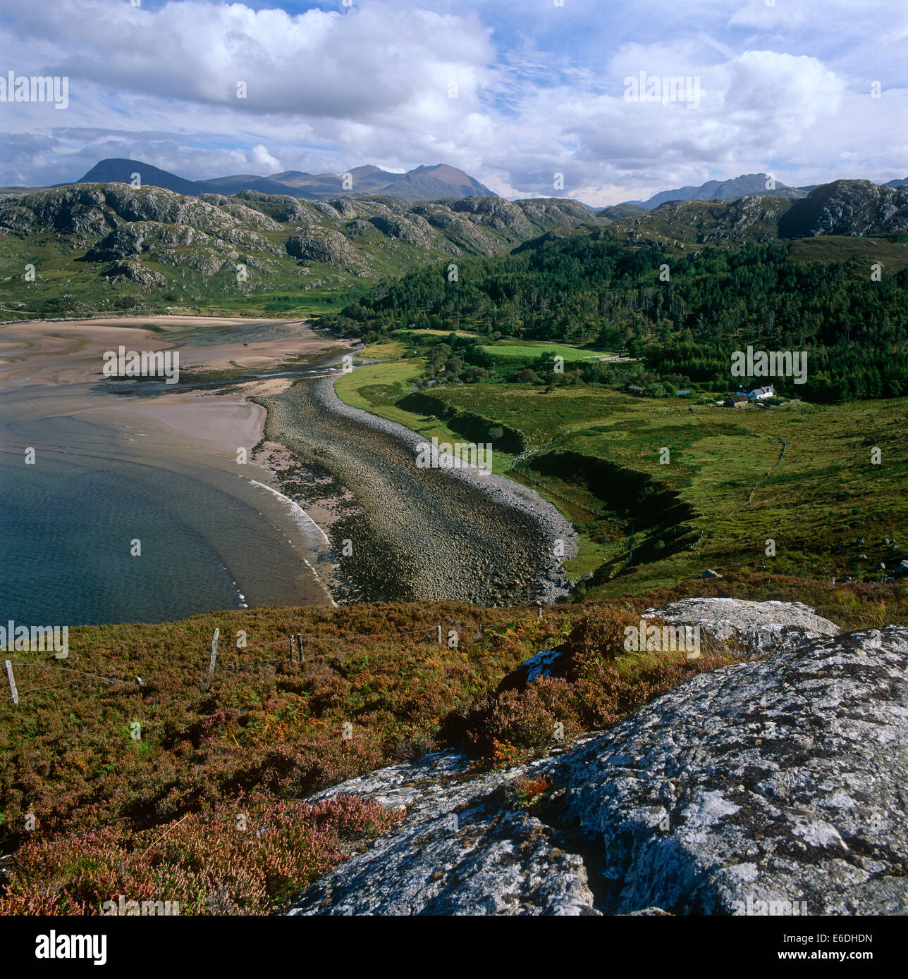 Gruinard Bay sulla costa ovest della Scozia UK Foto Stock