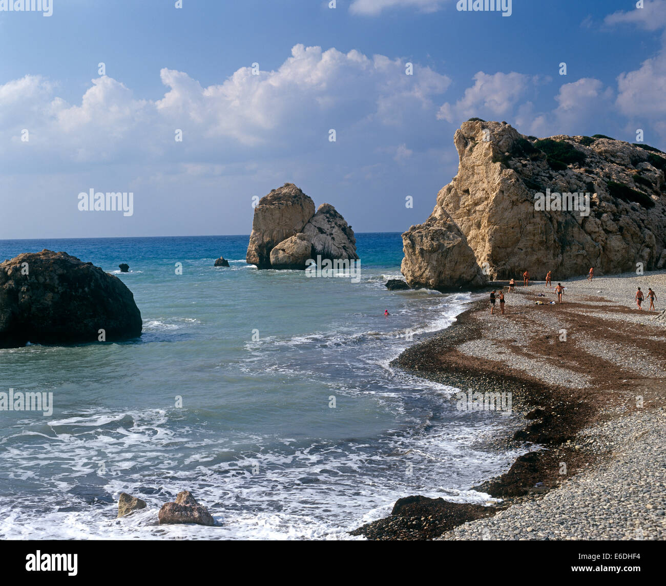 Aphrodites rock Cipro Foto Stock