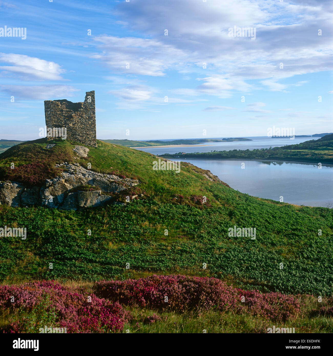 Castello Verrich Kyle della linguetta Sutherland Scotland Regno Unito Foto Stock