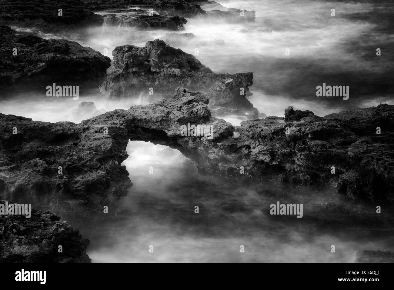 Arco sulla costa di lanai. Hawaii Foto Stock