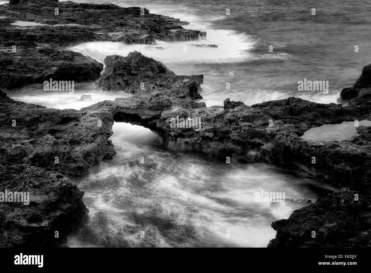 Arco sulla costa di lanai. Hawaii Foto Stock