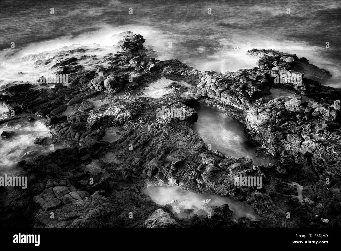 Costa in Lanai, Hawaii Foto Stock