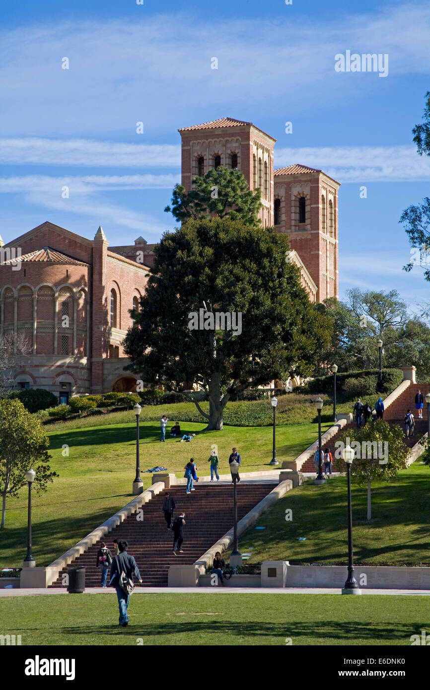Royce Hall, UCLA, Westwood, Los Angeles, California, USA. Foto Stock
