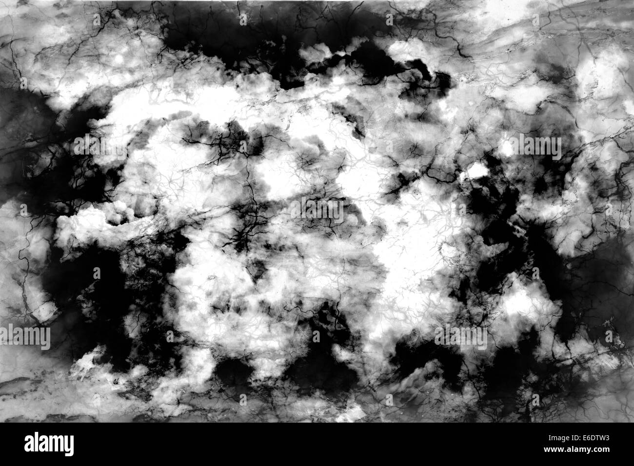 In bianco e nero di sfondo grunge, come il disegno delle nubi e parete di marmo Foto Stock