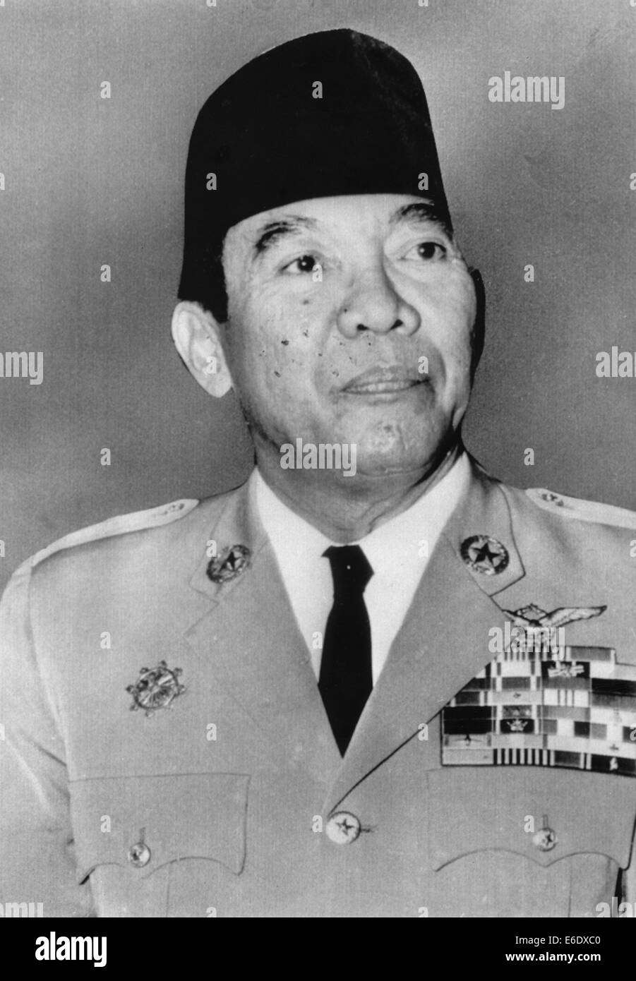 Sukarno (1901-1970), primo Presidente Indonesiano, Ritratto, 1965 Foto Stock