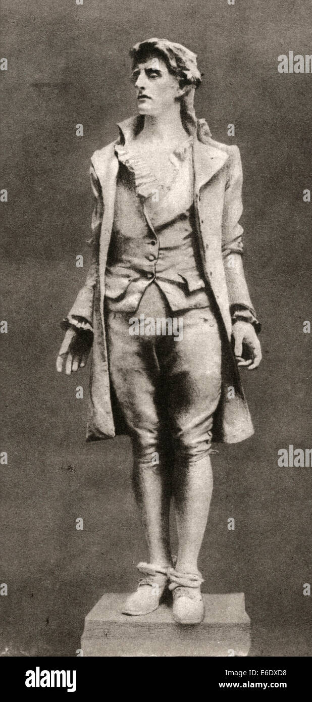 Nathan Hale, soldato e patriota durante la guerra rivoluzionaria americana, la scultura di Frederic MacMonnies Foto Stock