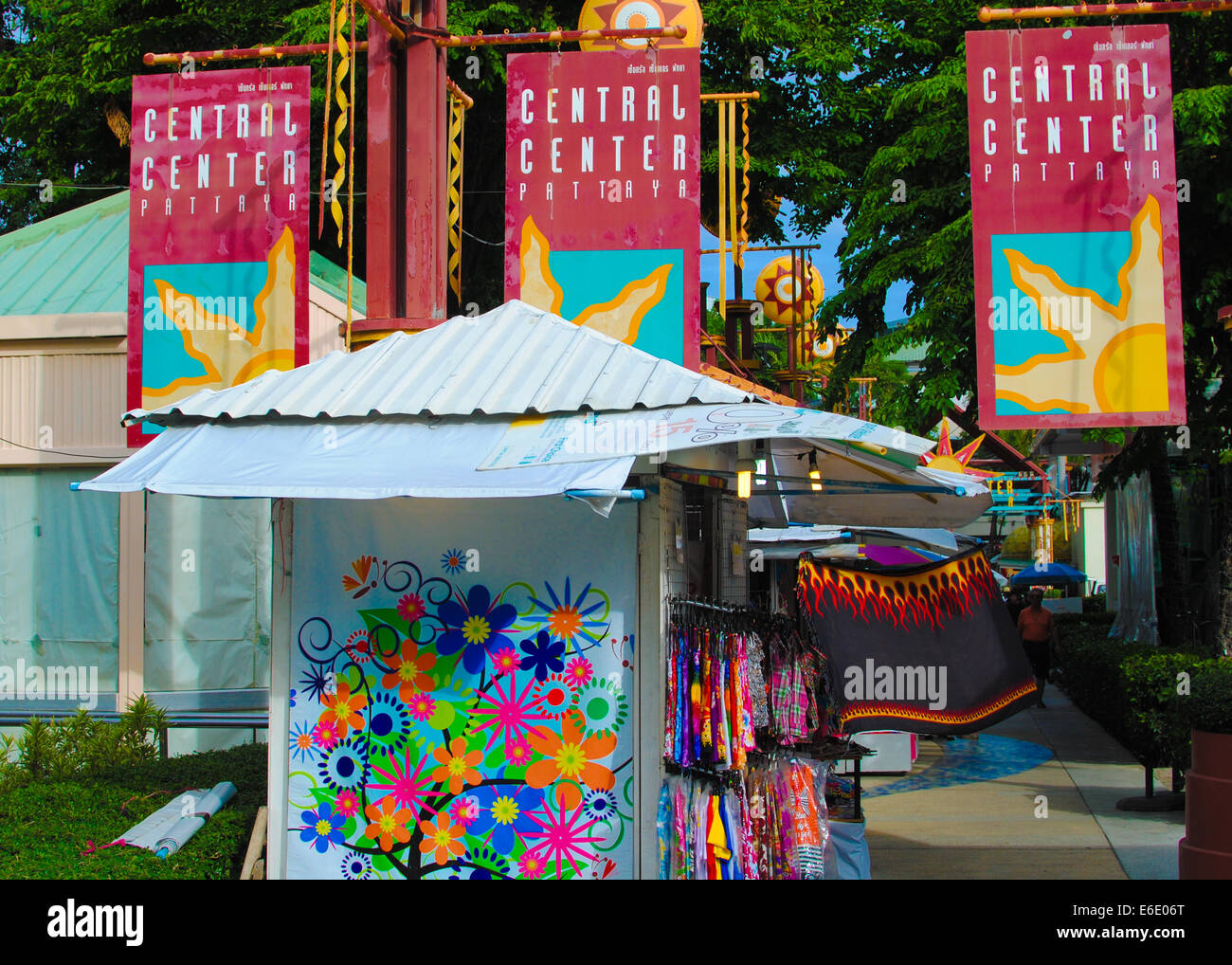 Pattaya shopping center market Thailandia Foto Stock