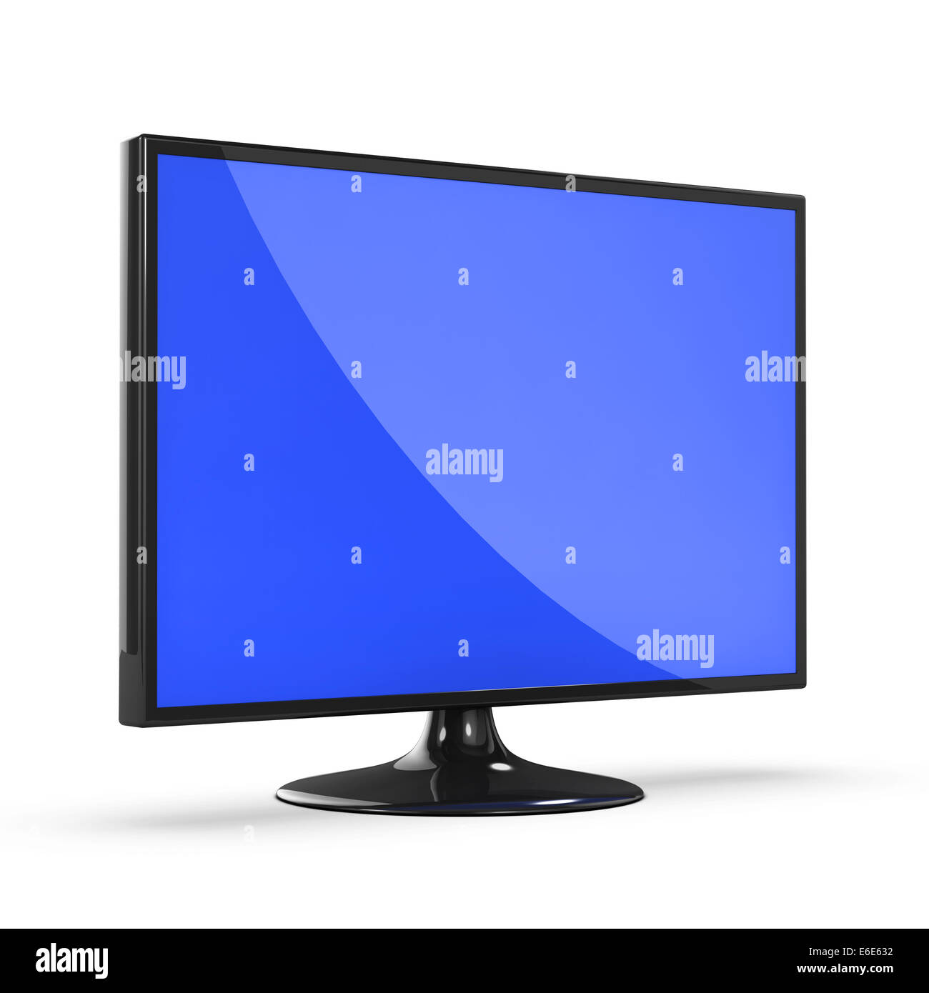 3D render di un ampio schermo LCD monitor TV Foto stock - Alamy