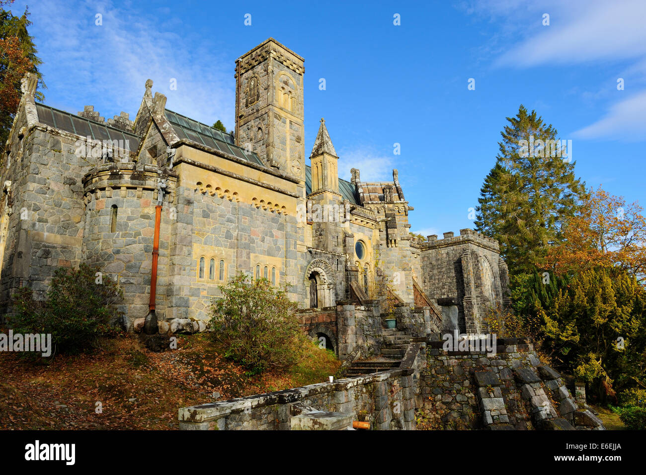 St Conan's Kirk sul Loch Awe, Argyll, Scozia Foto Stock