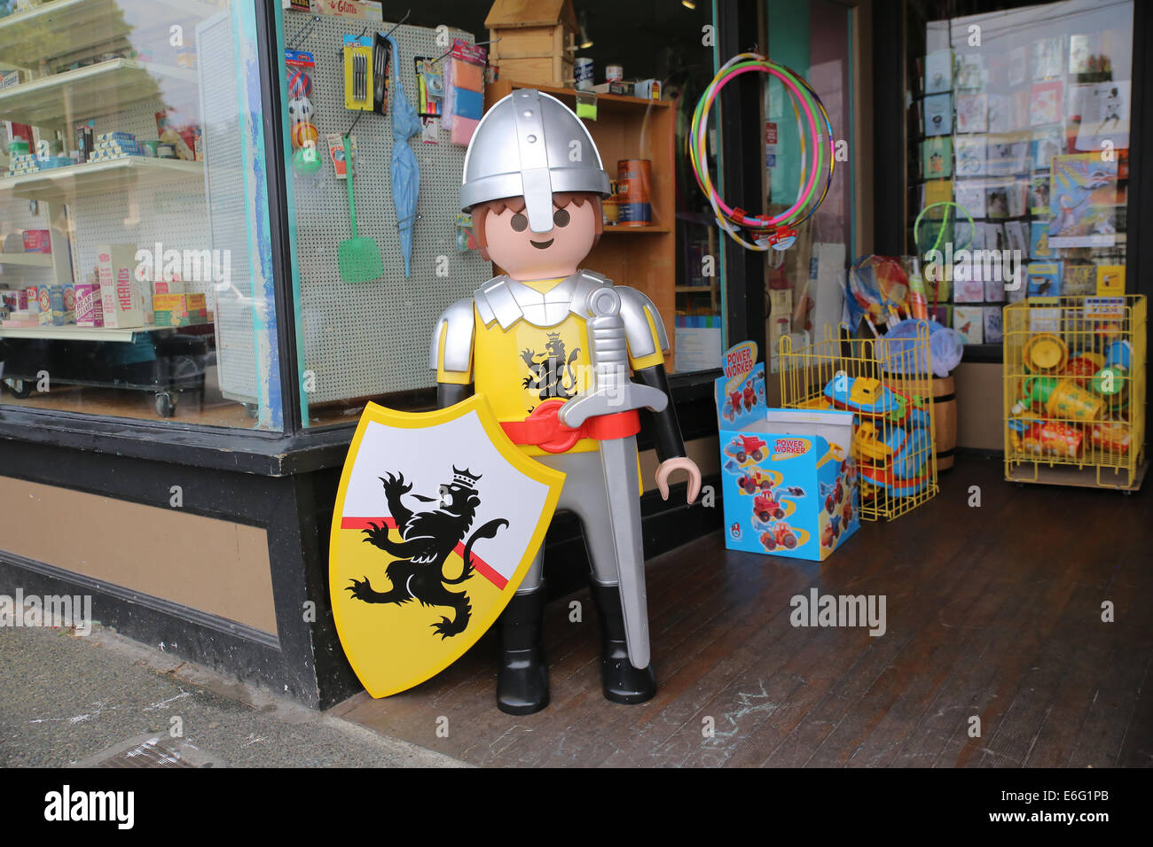 Il cavaliere del grande giocattolo vintage toys store Foto Stock