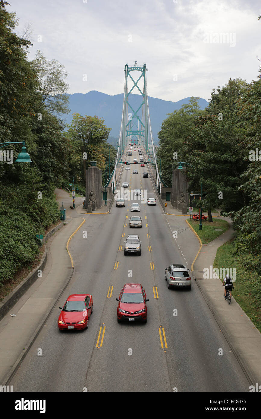 Vancouver Ponte Lions Gate Foto Stock