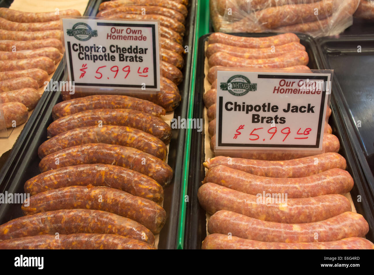 Ohio, Cleveland. Lato ovest mercato, Cleveland più antica di funzionamento continuo mercato, iniziato nel 1912. Foto Stock