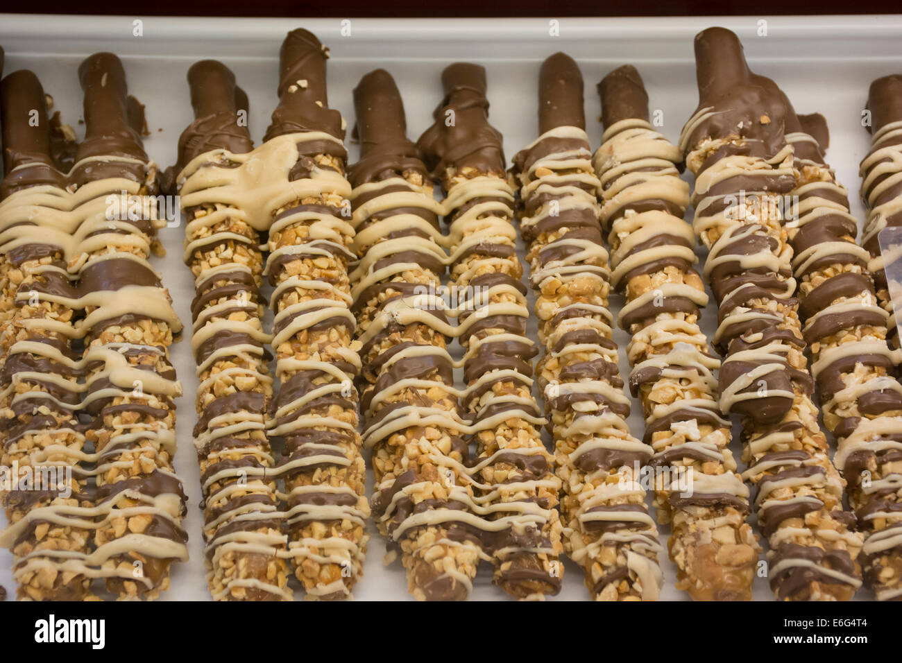 Ohio, Cleveland. Lato ovest mercato, Cleveland più antica di funzionamento continuo mercato, iniziato nel 1912. Foto Stock