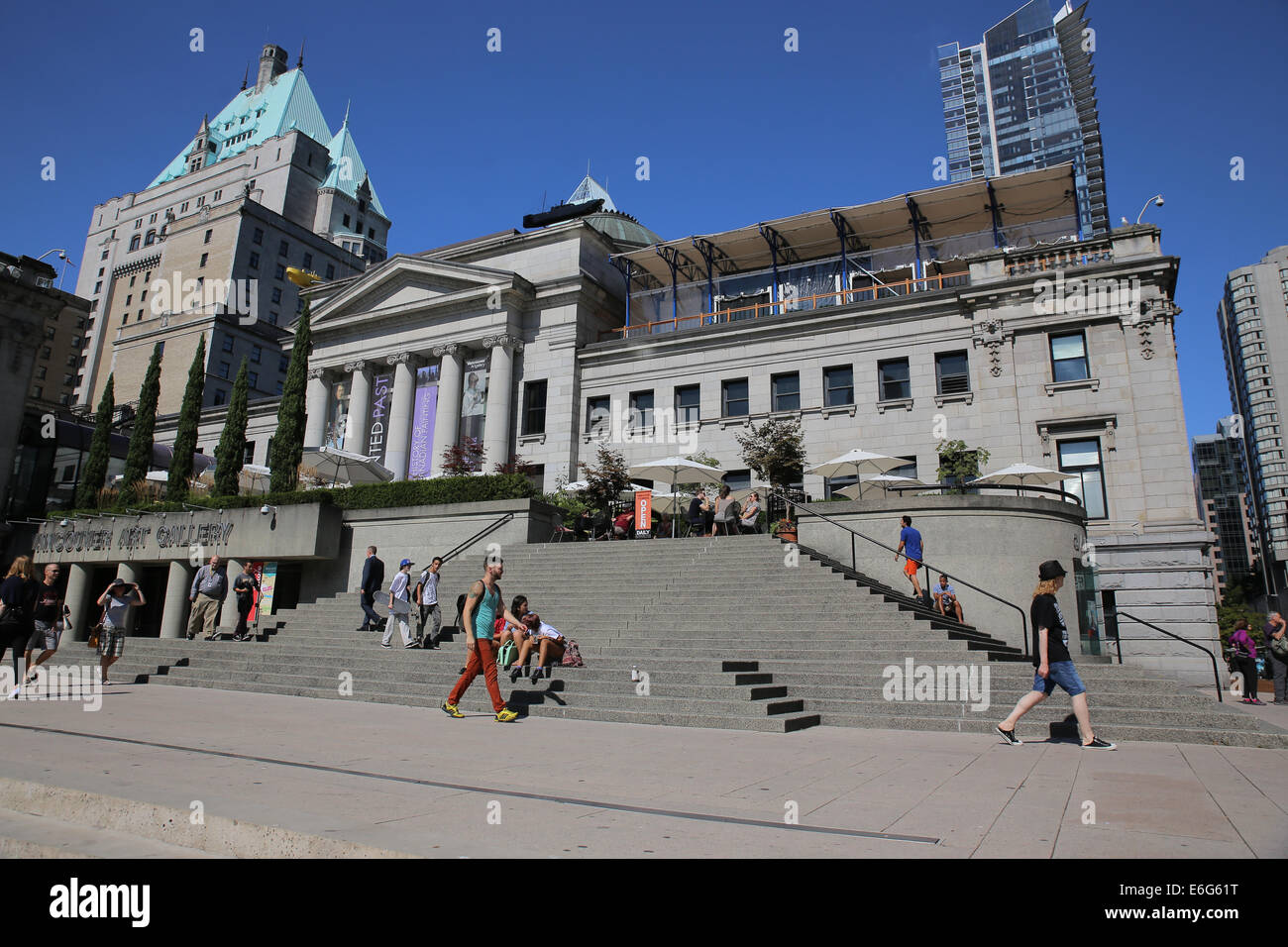 Vancouver Art Gallery esterno Foto Stock