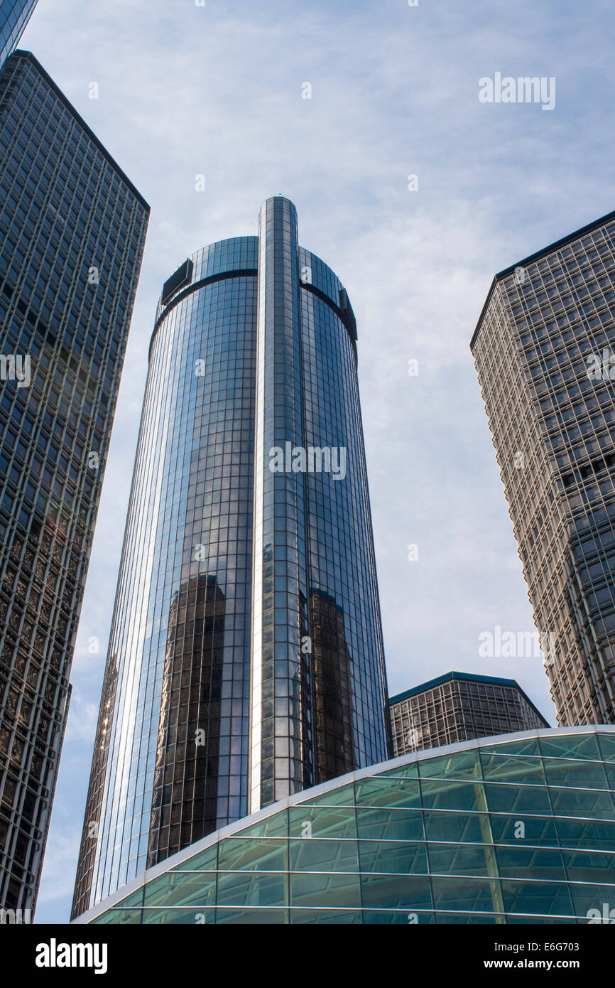 GM edificio. Detroit, MI Foto Stock