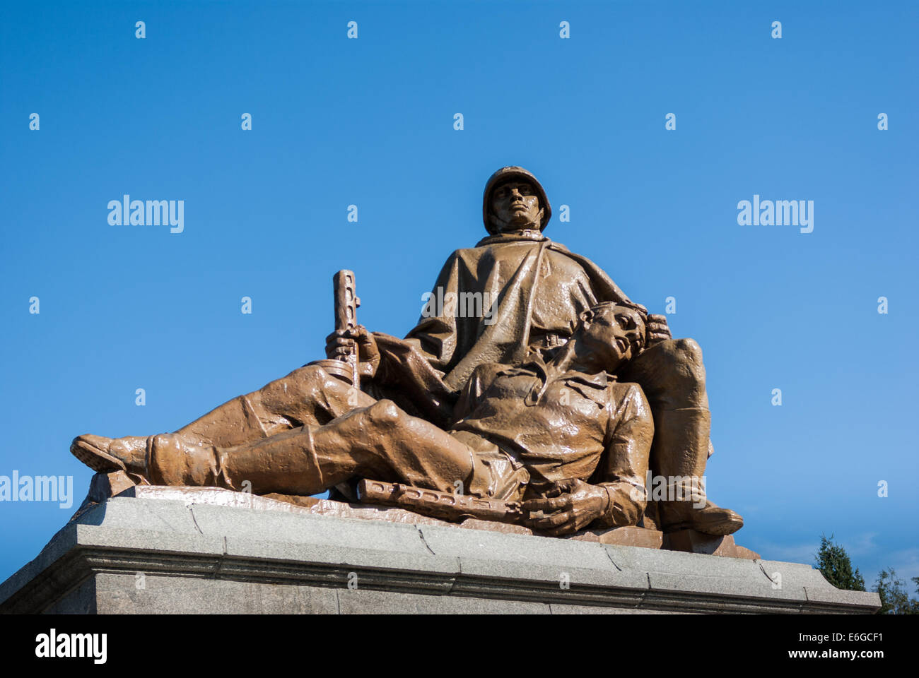 Red Army Memorial e il cimitero, Varsavia, Polonia Foto Stock