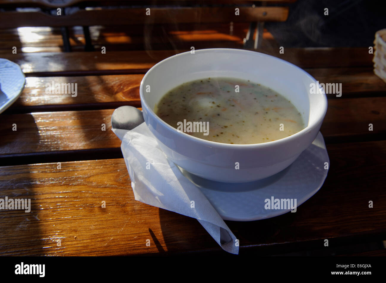 Zurek, una zuppa di farina di segale, Polonia, Europa Foto Stock