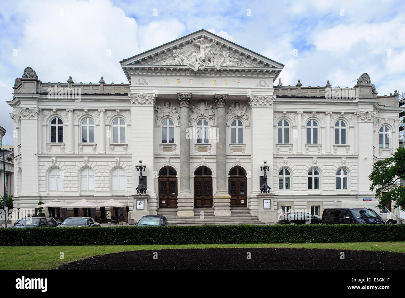 Galleria Zacheta a Varsavia, Polonia, Europa, dall'UNESCO Patrimonio dell'Umanità Foto Stock