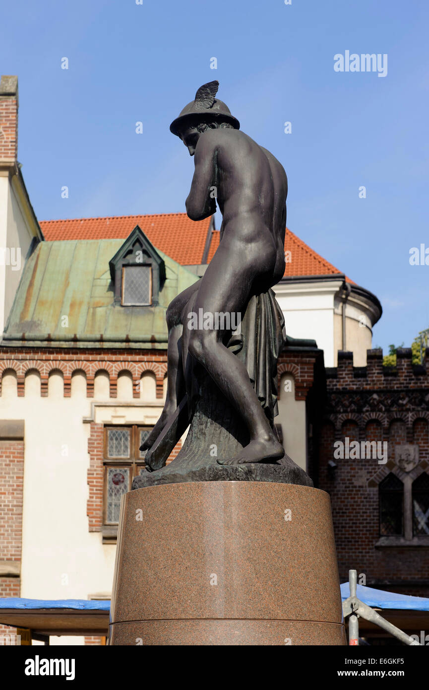 Hermes statua a Czartoryski-Museum a Cracovia, in Polonia, in Europa, dall'UNESCO patrimonio dell'umanità Foto Stock