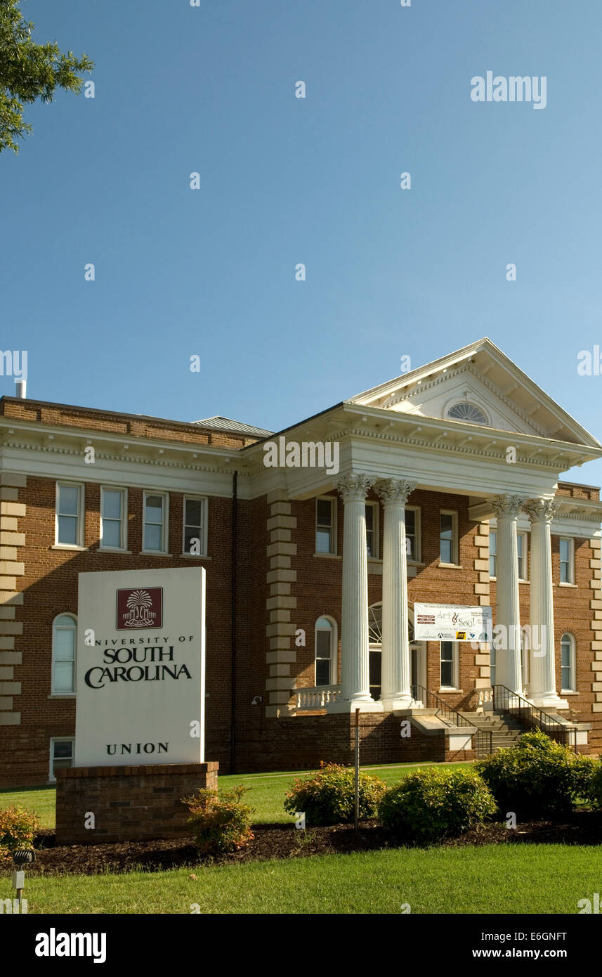 Esterno dell'edificio del campus Union della University of South Carolina.USA. Foto Stock