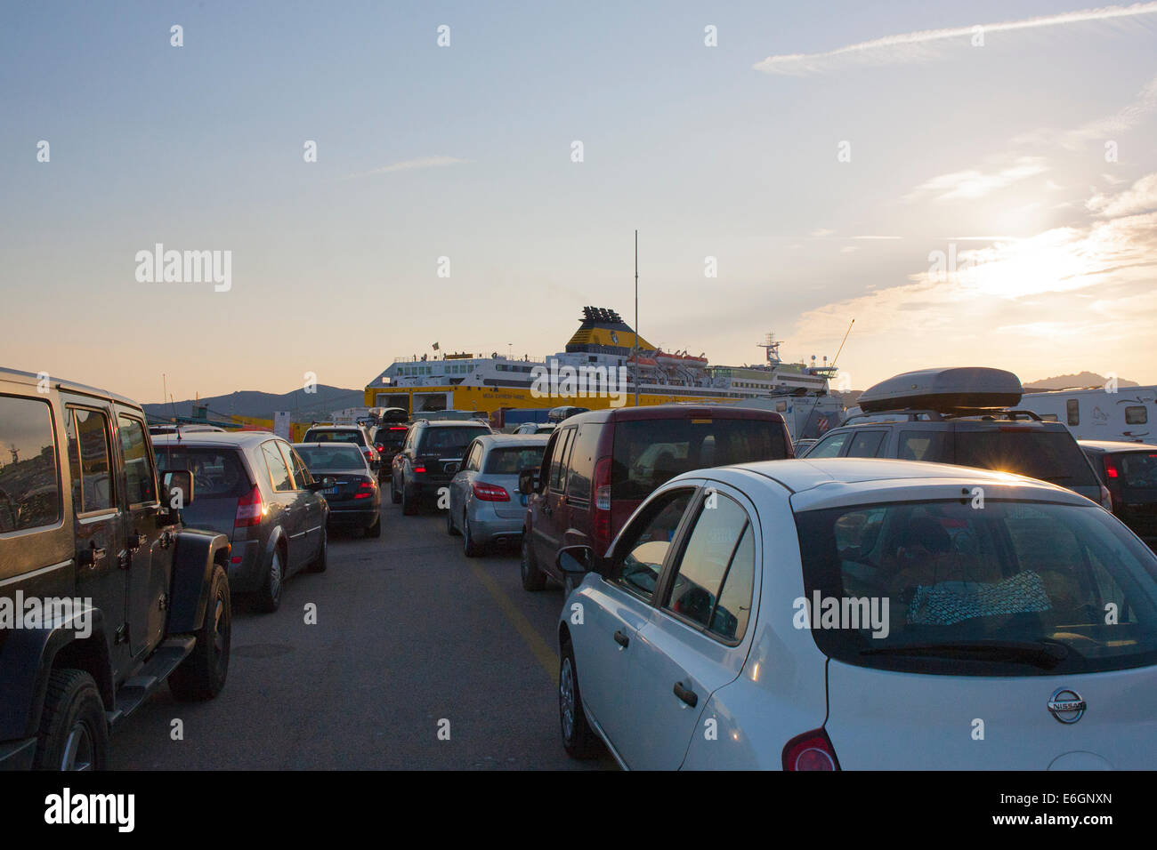 Traghetti per la Sardegna - Livorno Foto Stock