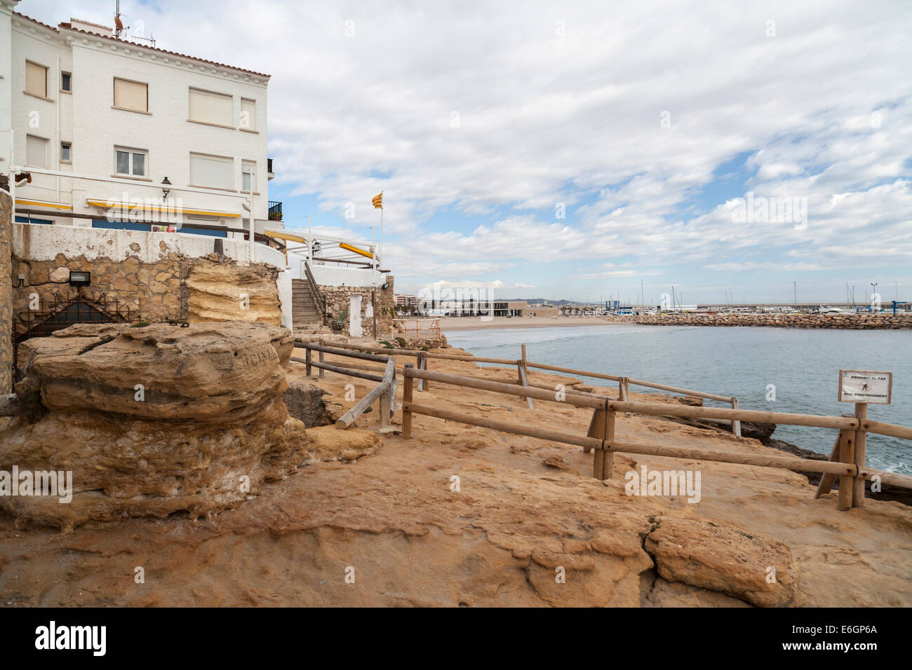 Roc Sant Gaietà,Roda de Berà,Catalogna,Spagna. Foto Stock