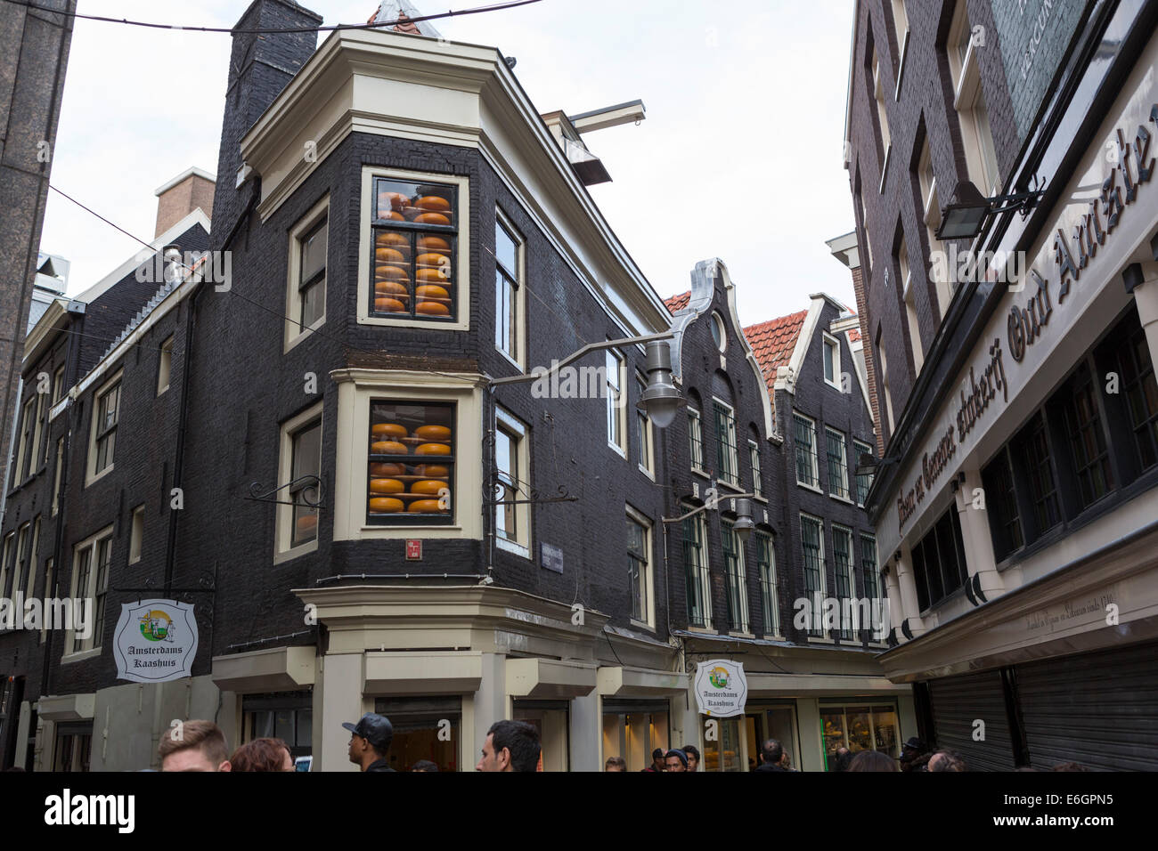 Negozio di formaggio nel centro di Amsterdam, Paesi Bassi Foto Stock