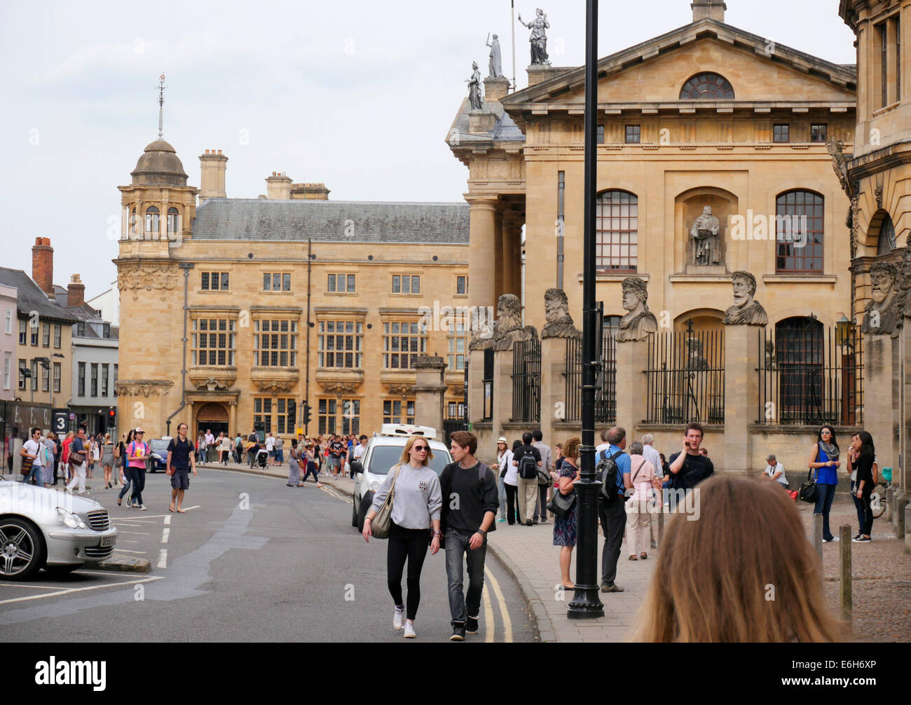 Al di fuori del Trinity College di Oxford Inghilterra Regno Unito Foto Stock