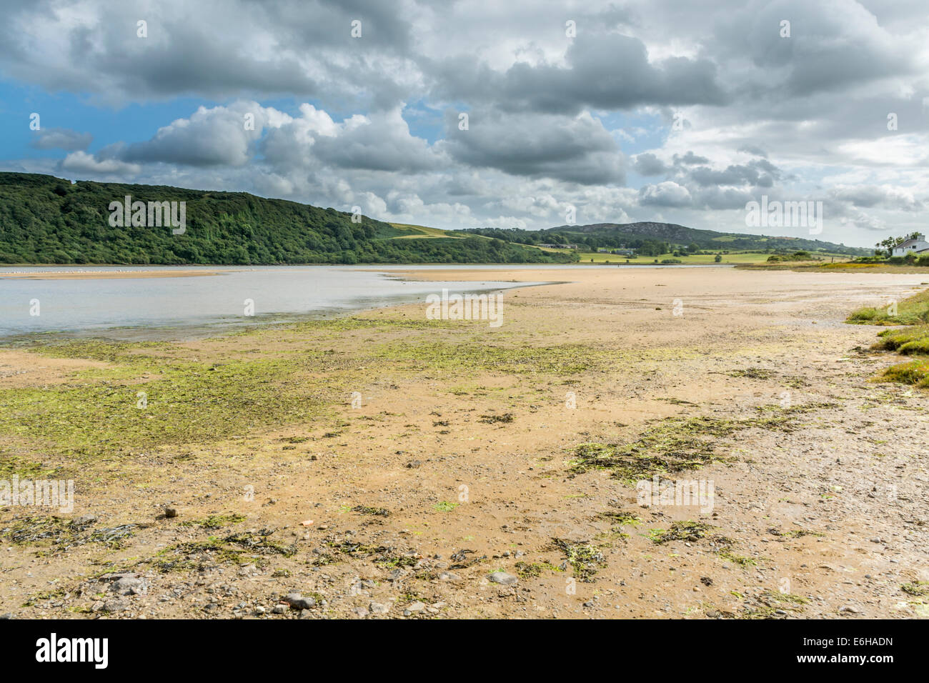 Vista del Tagliamento a Dulas, Anglesey, Galles del Nord. Foto Stock