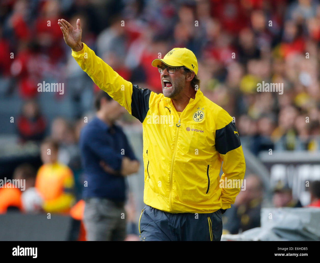 Dortmund, Germania, il Signal Iduna Park, 23.08.2014 Fu§sfera, DFL, DFB, Saison 2014 / 2015, 1. Giornata Borussia Dortmund : Bayer Leverkusen 0 : 2 su 23. 08. 2014 in Signal Iduna Park di Dortmund Coach Juergen KLOPP (JŸrgen) (BVB) Foto : Norbert Schmidt/Alamy Live News Foto Stock