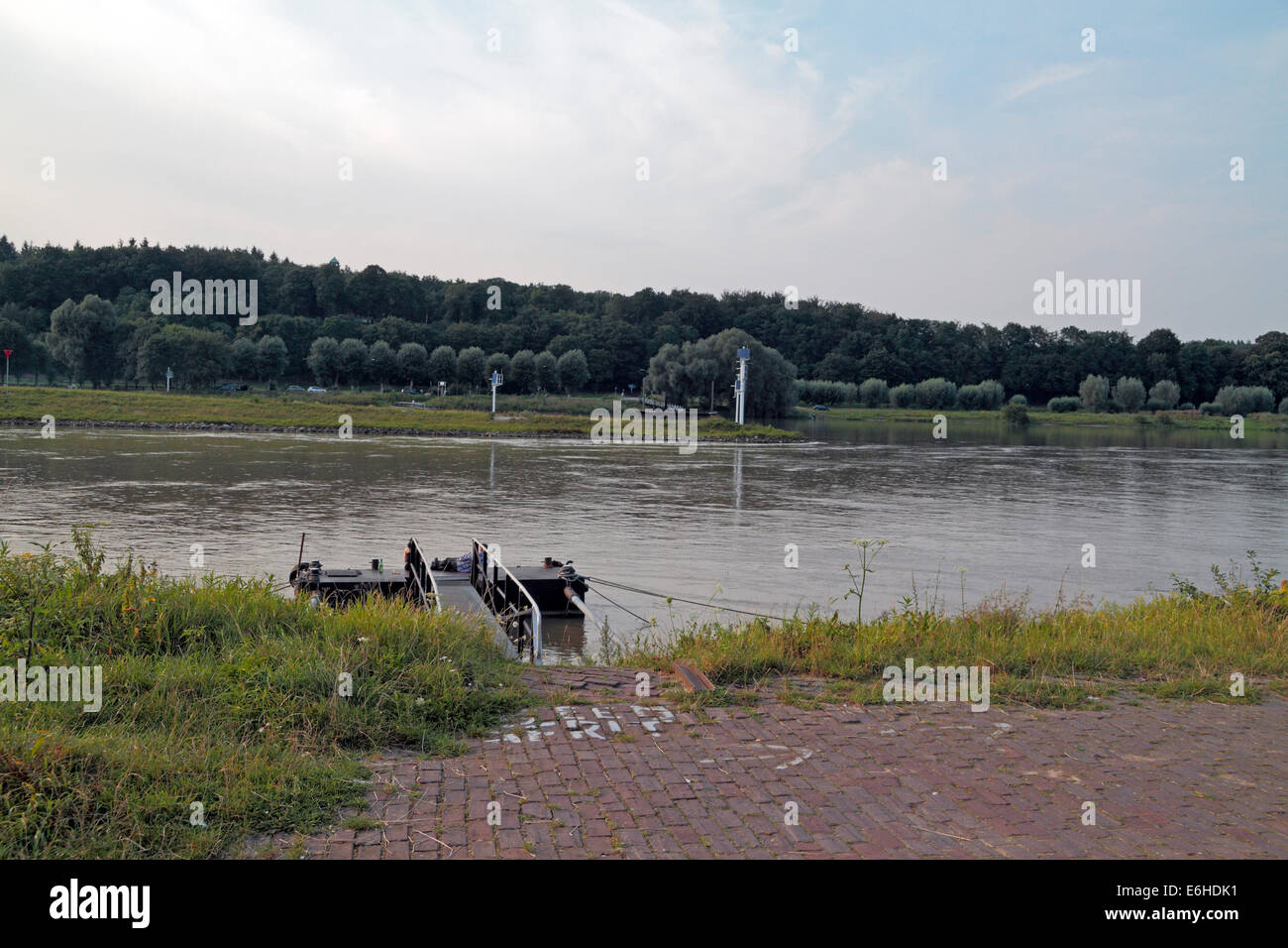 Il sito della traversata in traghetto sito non utilizzati dalla British Airborne durante l'operazione Market Garden nel 1944. Foto Stock