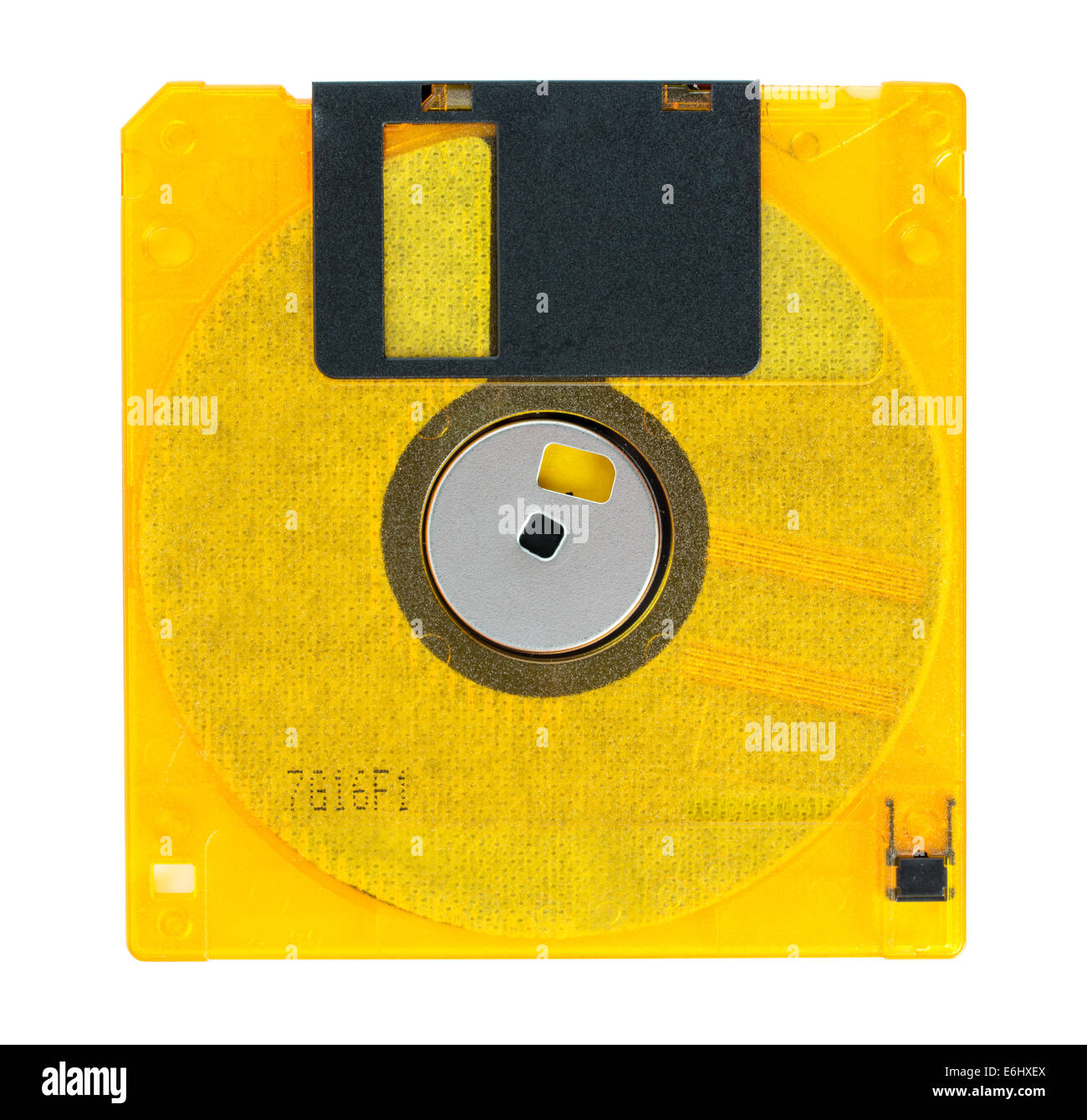 I dischi floppy su uno sfondo bianco, close-up Foto Stock