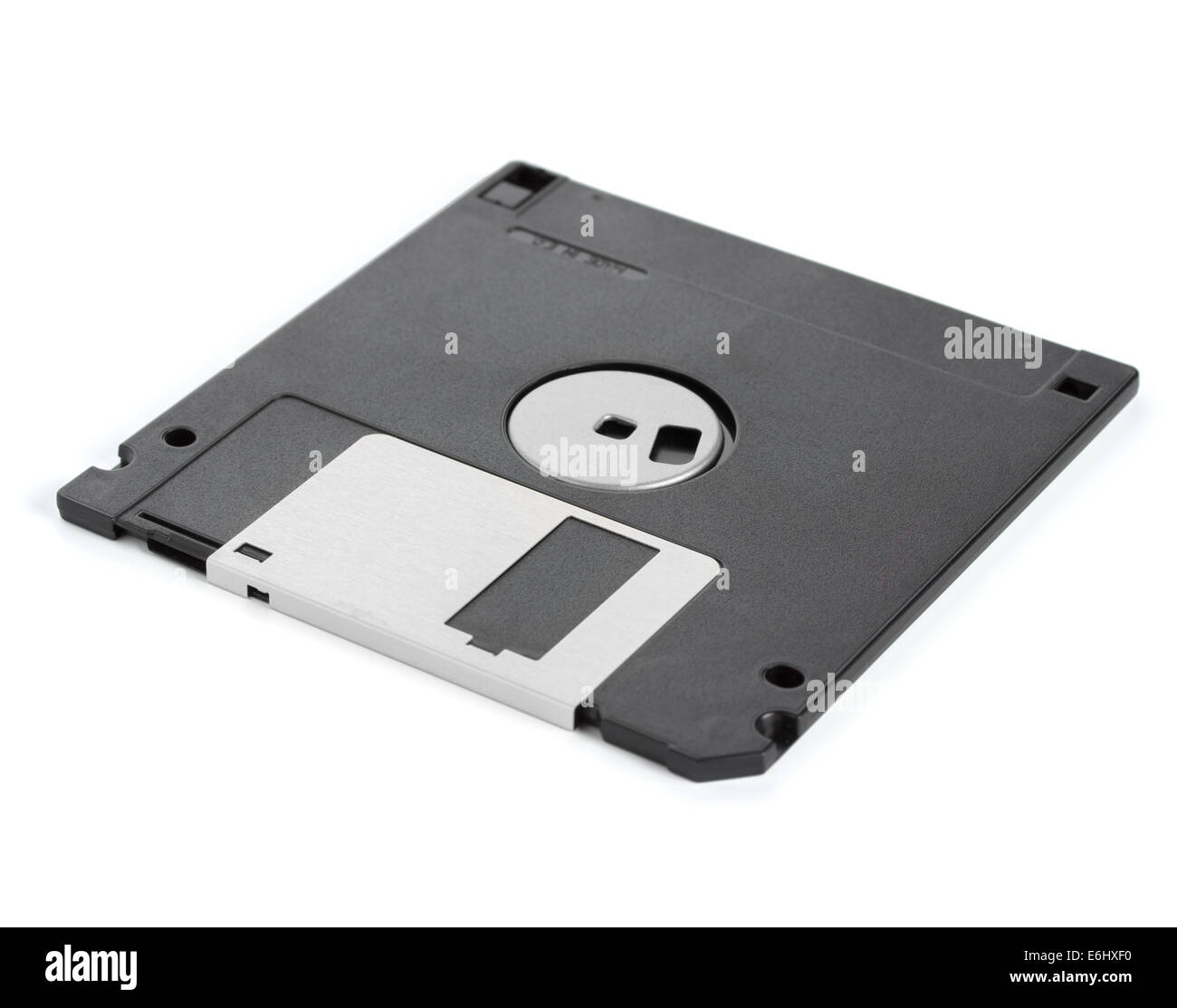 I dischi floppy su uno sfondo bianco, close-up Foto Stock