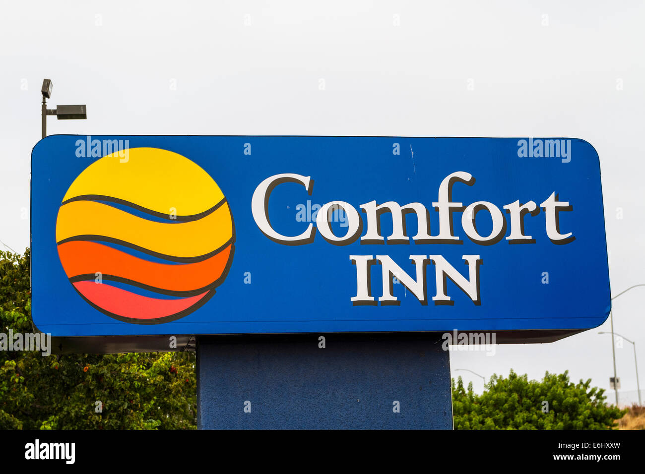 Un Comfort Inn Fremont California di proprietà di Choice Hotels con uffici in Maryland USA e a Londra nel Regno Unito Foto Stock