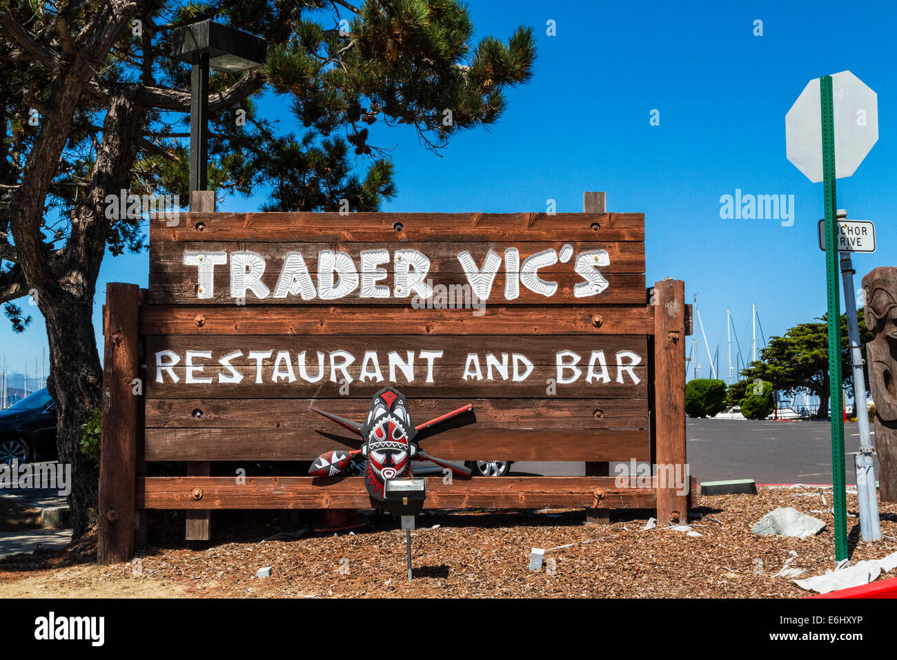 Ristorante Trader Vic's a Emeryville California USA su Powell St presso la Marina Foto Stock