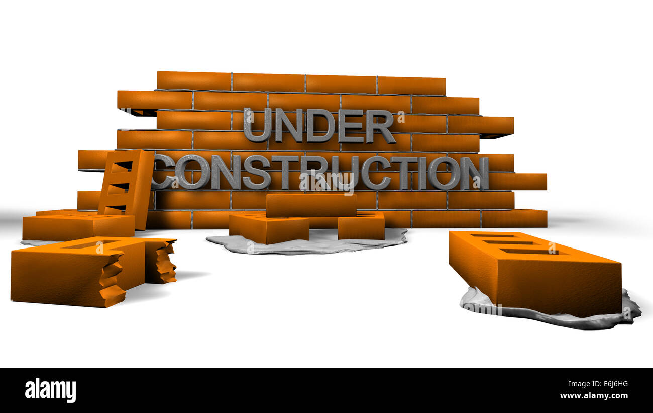 Sito in costruzione Foto Stock